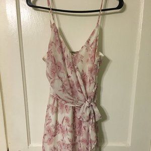 Forever21 floral, faux wrap dress (medium)